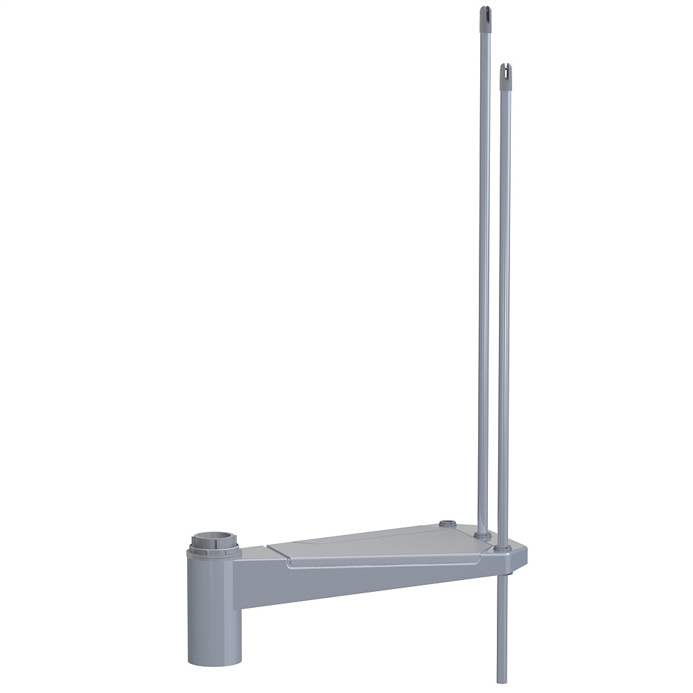 Fontanot Spin S-T 030 - Extra steg trappa 140 cm, Grå