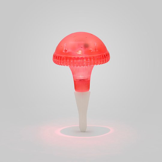 solcell LED Konstsmide Assisi svamp Röd