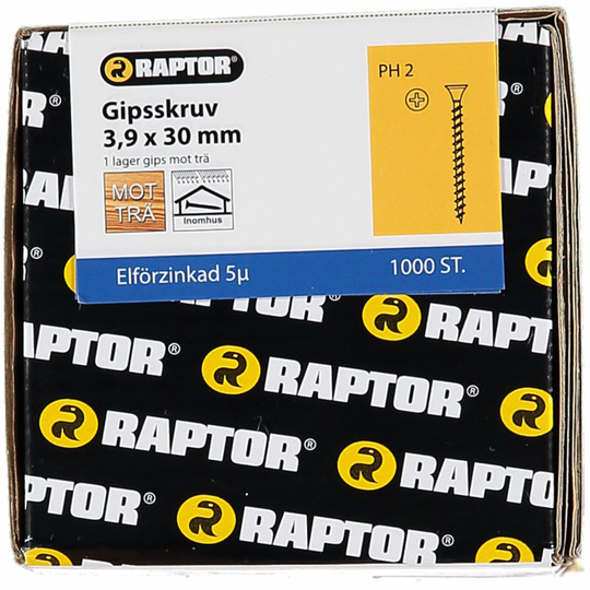 GIPSSKRUV 3,9X30 TRÄ FZB | Beijerbygg Byggmaterial