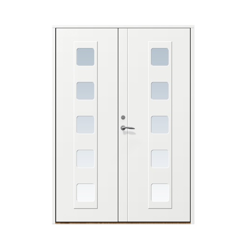 Entrédörr till villa Haga 13 x 21, Höger gångdörr, Vit