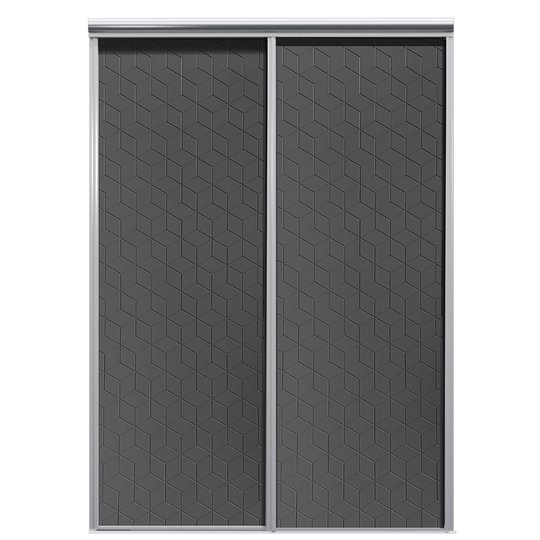 Mix Skjutdörr Cube Antracit 1550 mm 2 dörrar