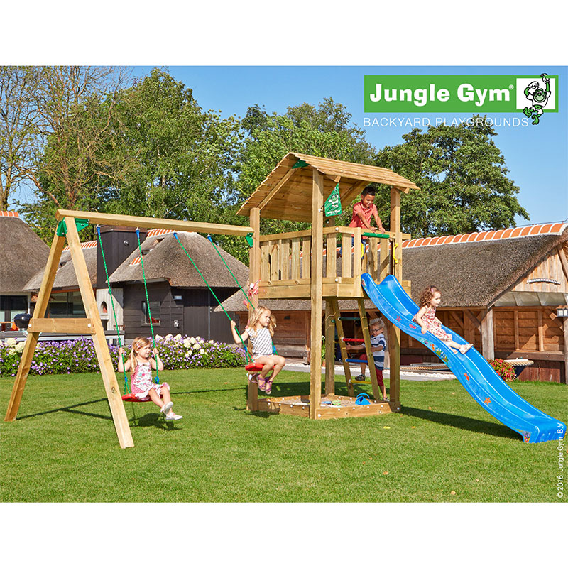 Lektorn Shelter med gungmodul Jungle Gym
