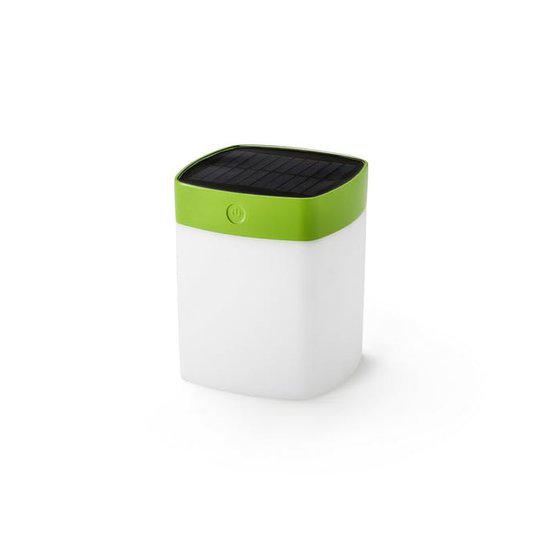 solcell 1W dimbar Konstsmide Assisi kvadrat LED Grön