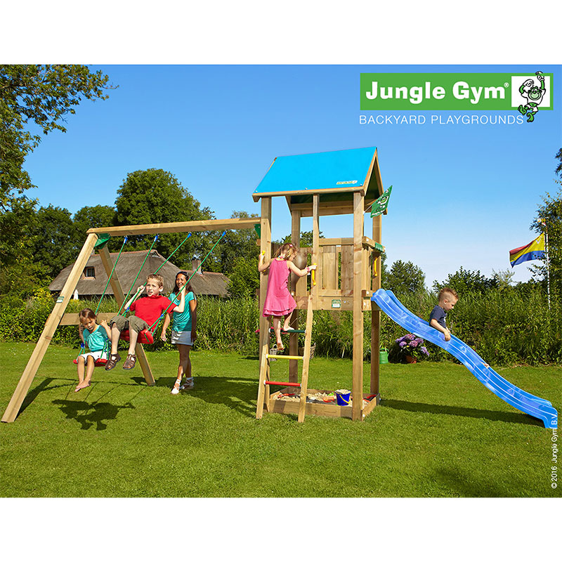 Lektorn Castle med gungmodul Jungle Gym