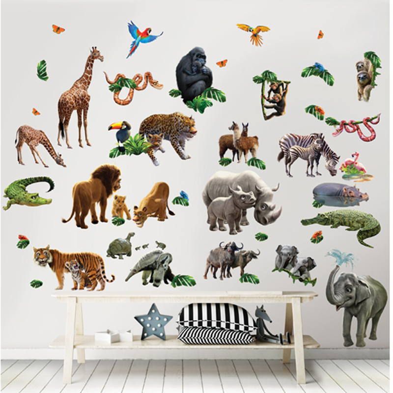 Väggdekor Äventyr i Djungeln Room Walltastic