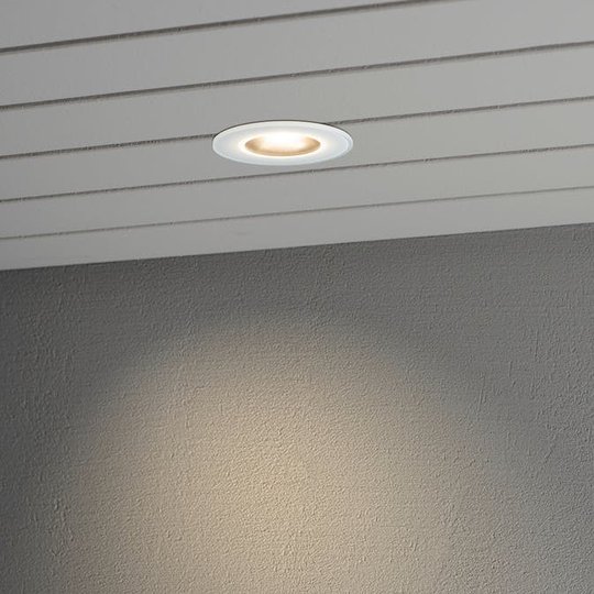 6W HP LED Konstsmide Inbyggd takspot Vit