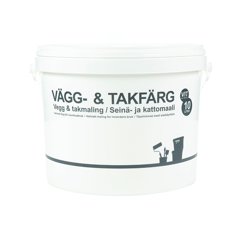 Vägg- & takfärg VIT 10L Basic
