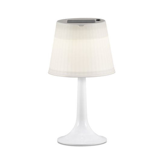 Solcell LED Konstsmide Assisi bordlampa Vit