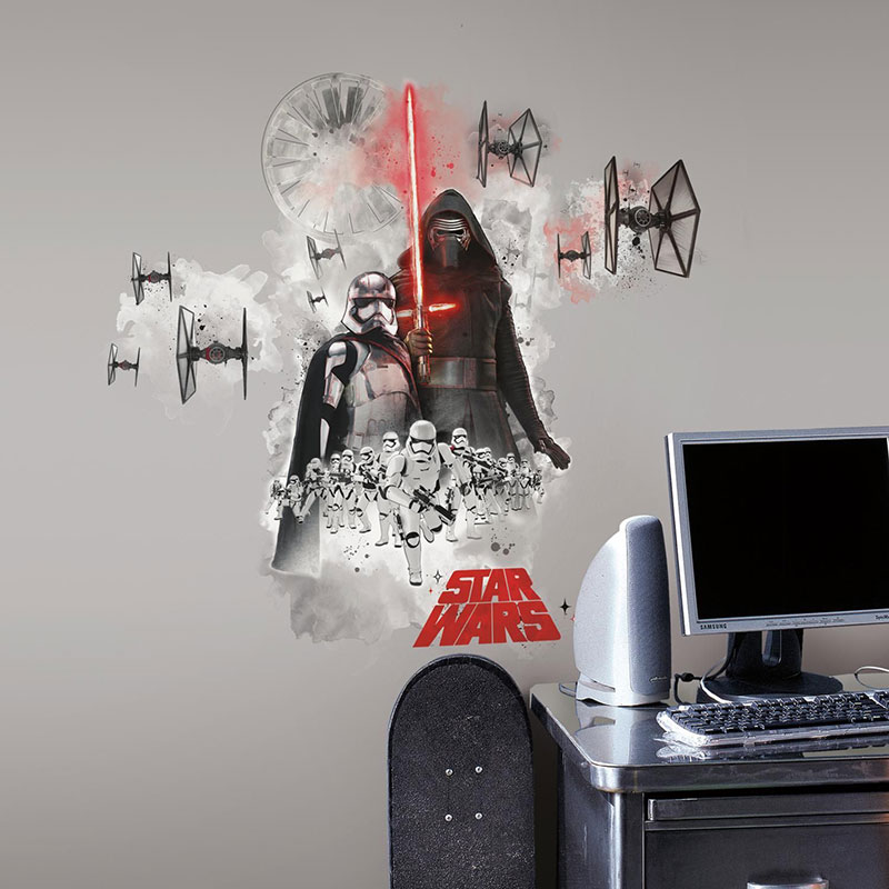 Väggdekor Star Wars The Force Awakens Villians Burst Giant RoomMates