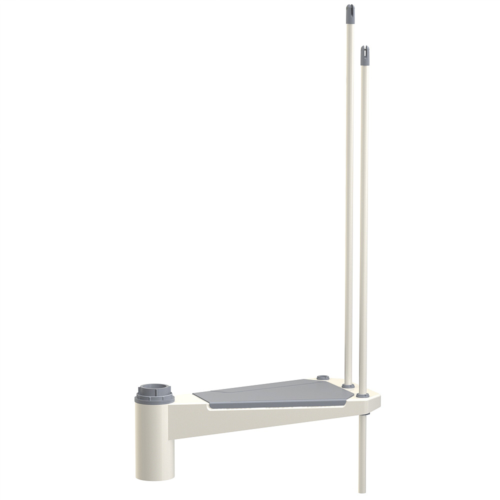 Fontanot Spin S-T 030 - Extra steg trappa 140 cm, Vit