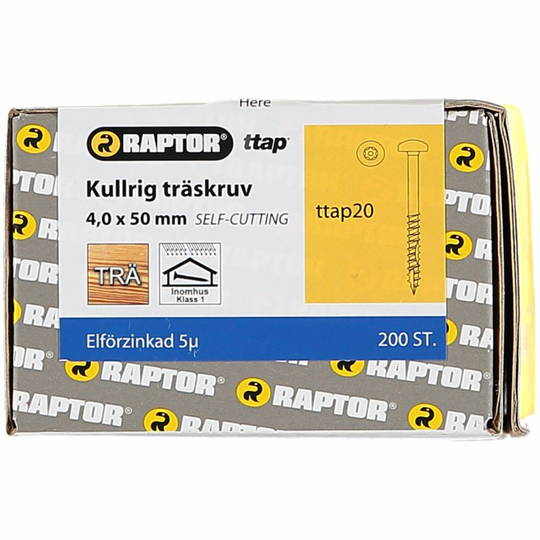 TRÄSKRUV 4,0X50 KH FZB | Beijerbygg Byggmaterial