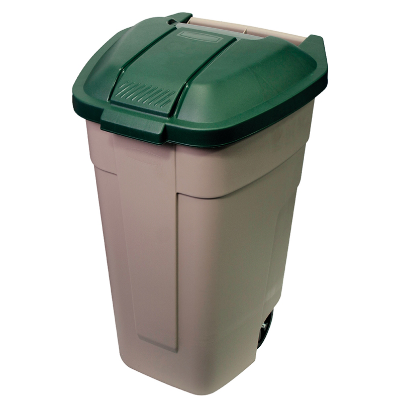 SOPTUNNA PÅ HJUL MED LOCK RUBBERMAID
