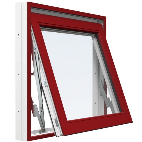 Vridfönster Energi Aluminium 16, 13, Röd