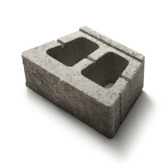 MURBLOCK BRILLIANT VERTIKAL NATURGRÅ