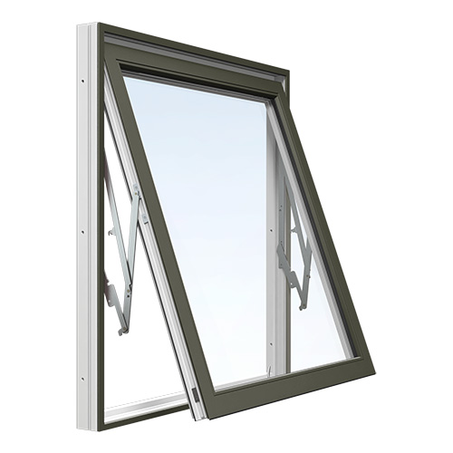 Vridfönster Energi Aluminium 9, 9, Olivgrön