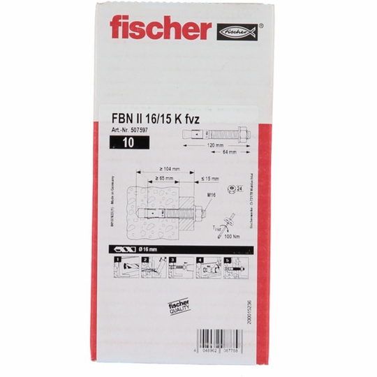 EXPANDERBULT FBNII 16/15K FZV M16X120MM | Beijerbygg Byggmaterial