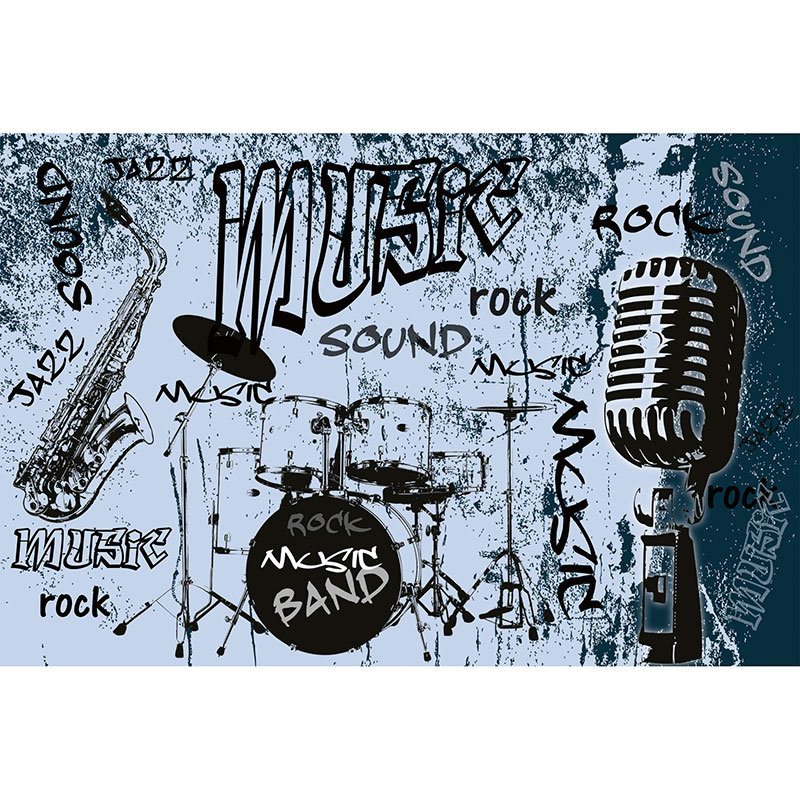 Tapet Music Blue Dimex