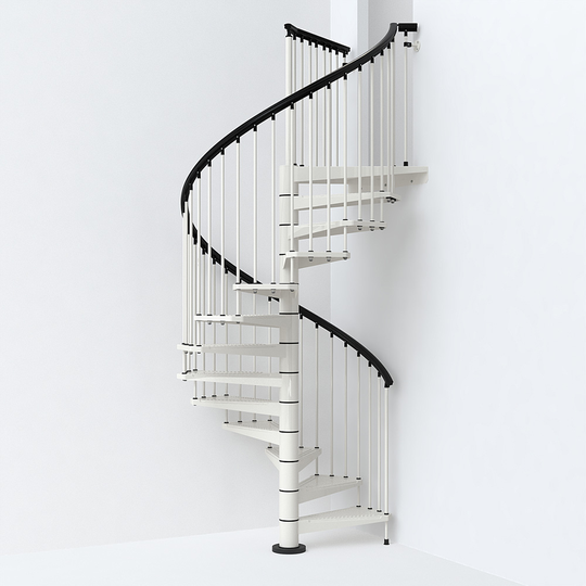 Fontanot spiraltrappa SKY 030 - Trappa 160 cm, Vit, 274-306 cm