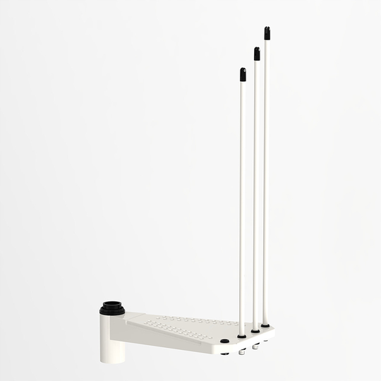 Fontanot SKY 030 - Extra steg trappa 140 cm, Vit