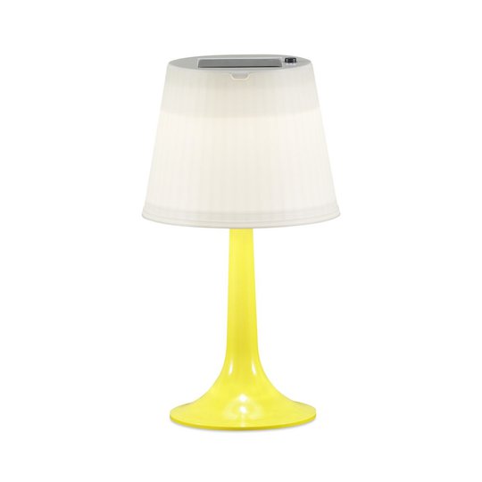 Solcell LED Konstsmide Assisi bordlampa Gul