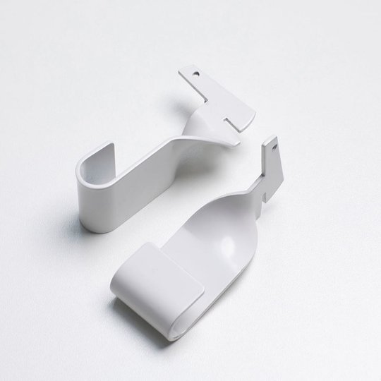 Pelly System Klädstångshållare, 2-pack Silver