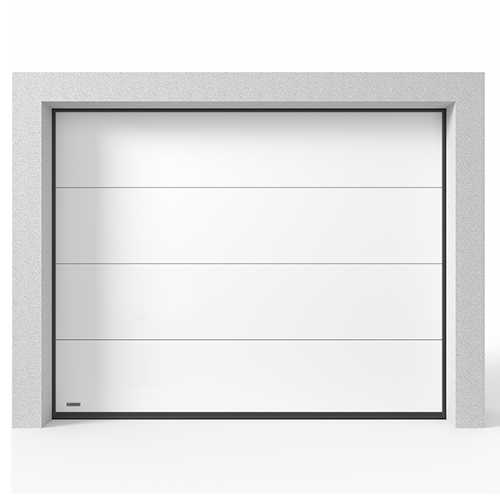 Garageport Takskjutport Modern Vit, 2400x2125