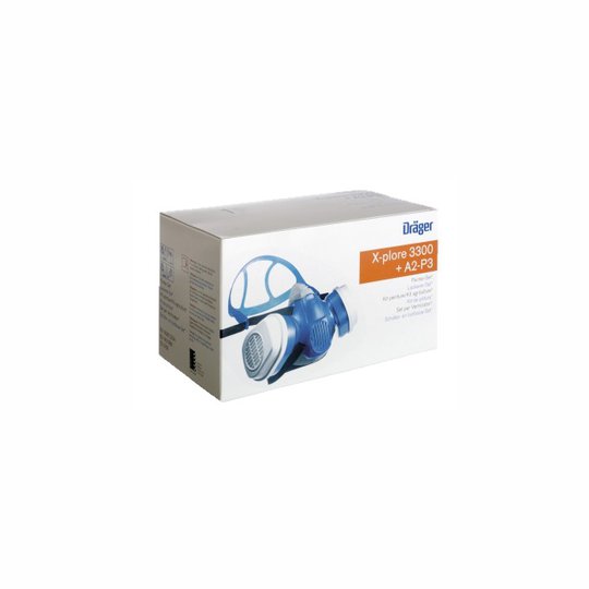 MASK MÅLAR SET 3300 (A2/P3) DRÄGER ANDNI