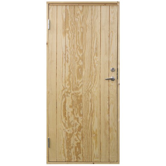 Dörr 10° panel Vänster Jabo Förrådsdörr 8x19