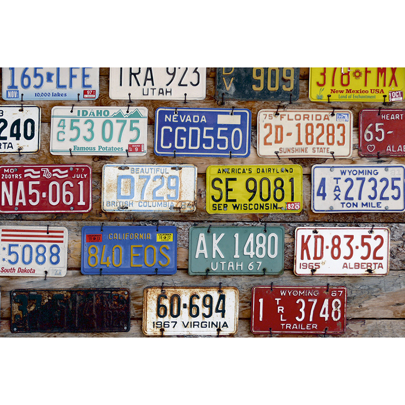Tapet Plate Numbers Dimex