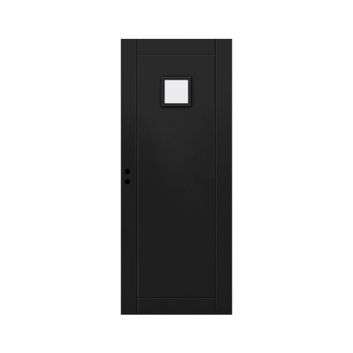 Innerdörr Frösö Grunda Design 9 x 20, Svart, Frostat glas