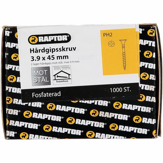 HÅRDGIPSSKRUV 3,9X45 FOS