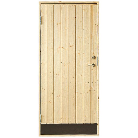 Dörr 18° panel Jabo Förrådsdörr 8 x 19, Vänster