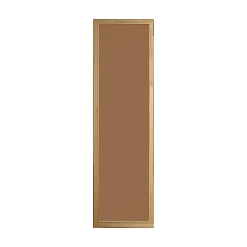 Med karm i Al Bastufönster Bronsfärgat glas, 5 x 19