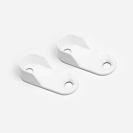 Pelly System Fäste vägg-vägg, 2-pack Vit