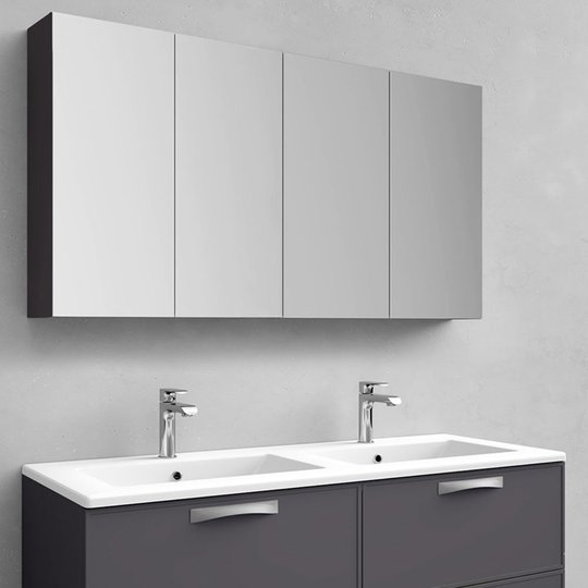 Spegelskåp Noro Flex Antracit 1200 mm