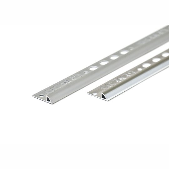 KAKELLIST I ALUMINIUM 6 MM 2500 MM MATT/SILVER