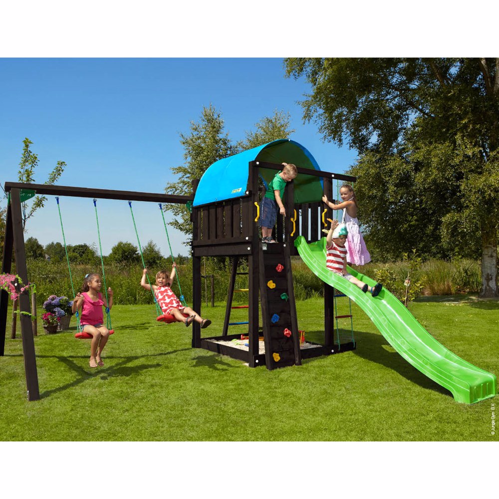 Lektorn med klättermodul grundmålat svart Jungle Gym